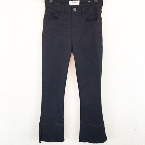 FRAME | Le Crop Mini Boot in Herring Black - Picture 3 of 8